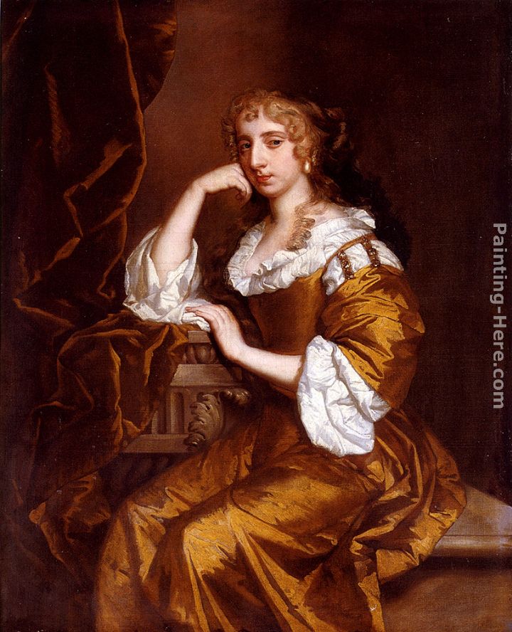 Portrait Of Mrs. Charles Bertie painting - Sir Peter Lely Portrait Of Mrs. Charles Bertie art painting